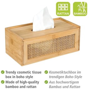 Ратаново-бамбукова кутия за носни кърпички Allegre - Wenko