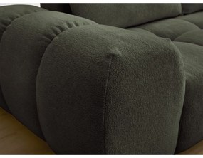 Зелен шенилов сгъваем/с място за съхранение ъглов диван (десен ъгъл/L форма) Everest – Bobochic Paris