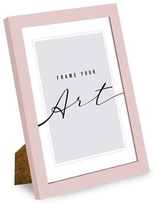 Светлорозова стояща/висяща рамка 12x17 cm – knor