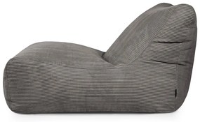 Пуф от рипсено кадифе в цвят горчица Lounge 100 – SLOWDOWN