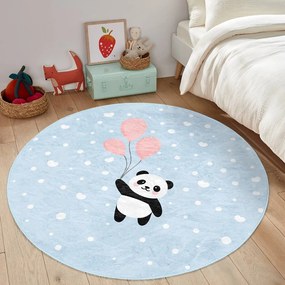 Светлосин детски килим ø 100 cm Comfort - Mila Home
