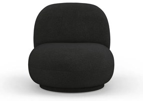 Черно кресло от плат букле Chuck – Micadoni Home