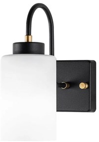 Черно-бял стенна лампа ø 10 cm Duzsuz – Opviq lights