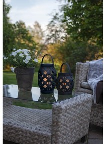 Черен фенер Фенер, височина 23 cm Flame - Star Trading