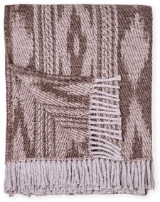 Кафяво одеяло със съдържание на памук , 140 x 180 cm Zanzibar - Euromant