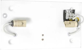 Модерна стенна лампа черна 2 светлини - Otan