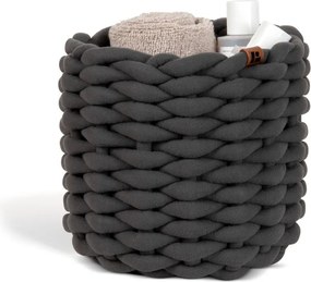 Текстилна кошница ø 21x17 cm Peach Skin Round S – Bigso