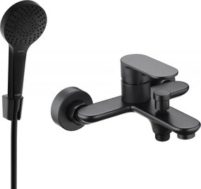 Mexen Milo R05 смесител за вана с душ комплект, черен - 7133R05-70