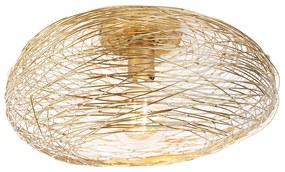 Интелигентна таванна лампа златиста овална с Wifi G95 - Sarella