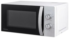 Микровълнова фурна Toshiba MW-MM20PWH, 800W, 20L, Oсветление, Размразяване, Таймер, Бял