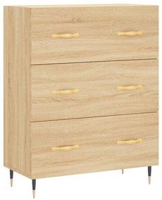 827831 vidaXL Сайдборд, дъб сонома, 69,5x34x90 см, инженерно дърво