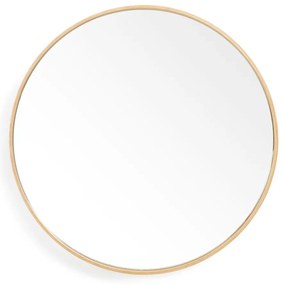 Стенно огледало с дъбова рамка Glance, ø 45 cm Galnce - Wireworks