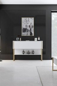 Скрин Luxe, цвят Златен Бял
