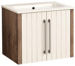 Конзолен PVC шкаф ICP 6450 с умивалник, 60x45x50см
