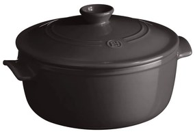 Черен керамичен съд с капак , ⌀ 27 cm - Emile Henry