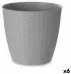 Саксия Stefanplast Сив Пластмаса 24 x 22,3 x 24 cm (6 броя)