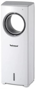 Охладител и овлажнител без перки Techwood TRF-7008, 110W, Осцилация, 3.22 m/s, 7.14 m3/min, 3 скорости, Таймер, Бял