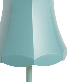 Комплект от 2 ретро настолни лампи минерално синьо акумулаторни IP44 - Granny