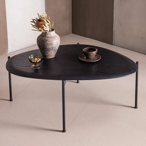 Черна масичка за кафе 67x92 cm Kota – WOOOD