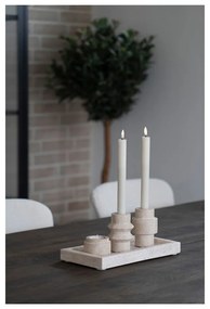 Каменни свещници за чаена свещ в комплект от 2 бр. – House Nordic