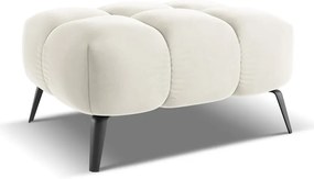 Бяла кадифена табуретка Nalu – Makamii