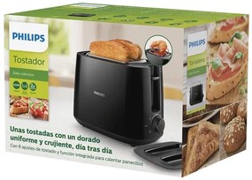 PHILIPS Daily Collection Toaster 8 settings Integrated bun warming rack Compact design