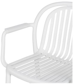 Бял пластмасов трапезен стол Alia – Ixia