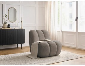 Кафяво-сиво кресло от прежда с примки от букле Janissaire – Bobochic Paris