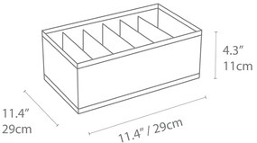 Бежов органайзер за чекмеджета с отделения Чекмедже, 16,5 x 11 cm - Bigso Box of Sweden