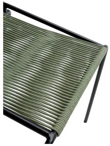 Зелени метални трапезни столове в комплект за подреждане 2 бр. Emily – Marckeric