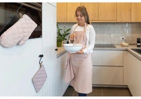 Комплект от 2 розови памучни кухненски ръкавици , 20 x 20 cm - Tiseco Home Studio