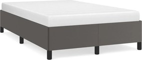347243 vidaXL Рамка за легло, сива, 120x200 см, изкуствена кожа