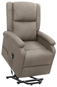 329707 vidaXL Изправящ стол, таупе, текстил