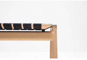 Пейка в черен/естествен цвят Klupa - Gazzda