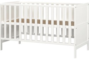 Бяло детско креватче 70x140 cm от масивна дървесина Alkmaar – Germania