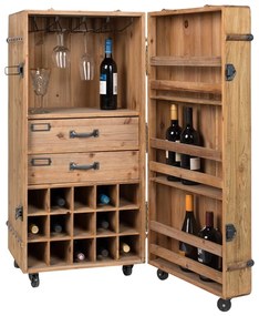 Стойка за вино от елхово дърво за 30 бутилки, 50x109 cm Lico - Dutchbone