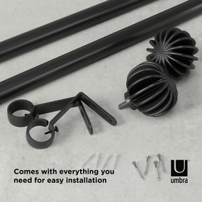 Стоманен разтегателен корниз 107 - 305 cm Finn - Umbra