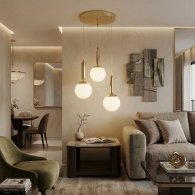 ВИСЯЩА ТАВАННА ЛАМПА G179-3CP GOLD