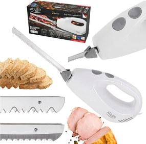 Електрически нож Adler AD 4512,200 W,Бял