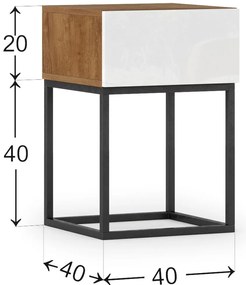 Помощна масичка Arborio-White