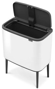 Бяло стоманено кошче за боклук отваряне с докосване 36 l Bo Touch Bin – Brabantia