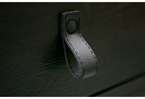 Конзолна маса от черен дъб Silas - WOOOD