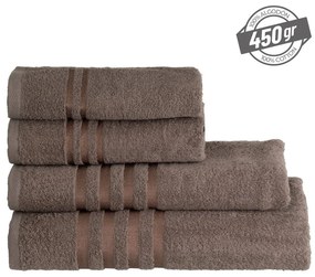 Кафява памучна кърпа от тери 50x100 cm Simple – Casa Selección