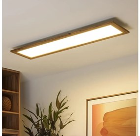 Brilagi - LED Плафониера SLIMFRAME WOOD LED/58W/230V 124x34 см кафяв