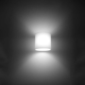 Бяла стенна лампа ø 10 cm Gino – Nice Lamps