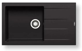 Pyramis 70217801 - Кухненска мивка ATHLOS 86x50 см гранит/матово черно покритие
