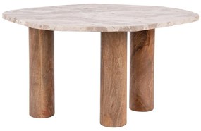 Масичка за кафе с мраморен плот 50x75 cm Organic - Leitmotiv