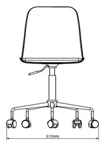 Сив офис стол Whistler - Unique Furniture
