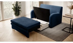 Син кадифен сгъваем диван 130 cm Ario – ELTAP
