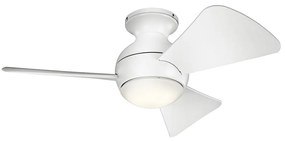 Kichler KLF-SOLA-34-WHT-LED Димируем таванен вентилатор SOLA 10W/230V IP23 + д.у.